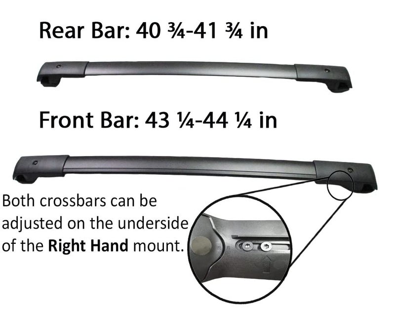 BRIGHTLINES Aero Cross Bars Roof Racks Luggage Rack Replacement for 2013-2017 Subaru Crosstrek & 2012-2016 Impreza - Image 3
